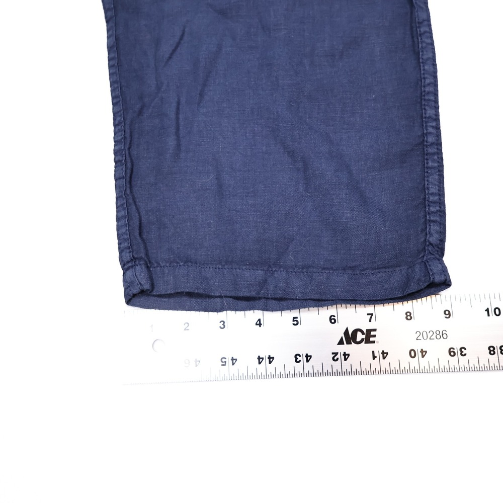 NWT VILEBREQUIN Men's XL Navy Blue Pacha Linen Relaxed Casual Drawstring Pants - Picture 10 of 10